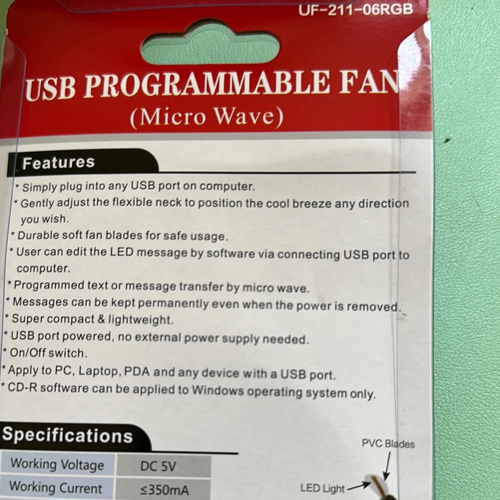 USB Programmable Fan with LED Display - Picture 5 of 13